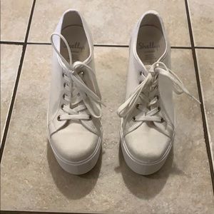 Shellys London white platform Sneaker in size 6